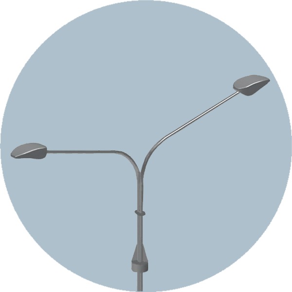 Консольный кронштейн двухрожковый К4-1,0-1,5-1-1