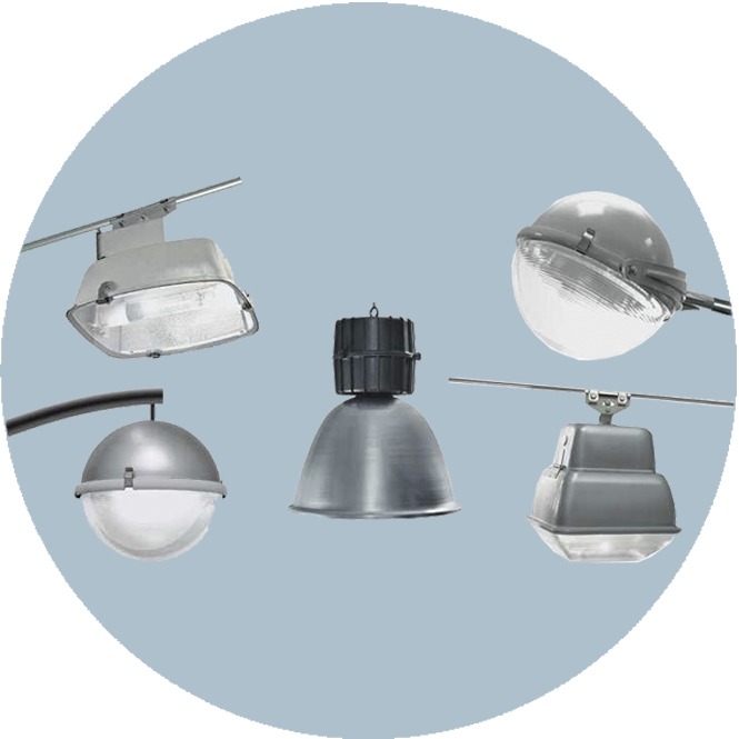 Светильник ламповый "Адонис" напольный, венчающий натриевый