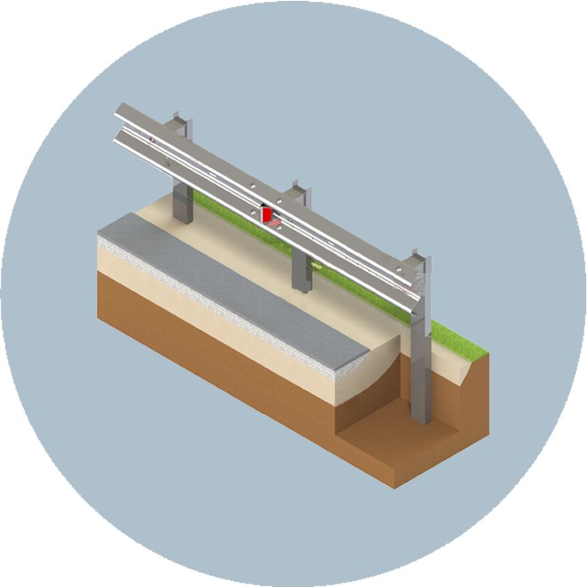 Барьерные дорожные ограждения 11ДО 130-0,75-4,0-1,5
